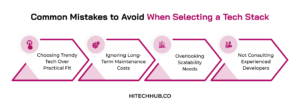 Common Mistakes to Avoid When Selecting a Tech Stack